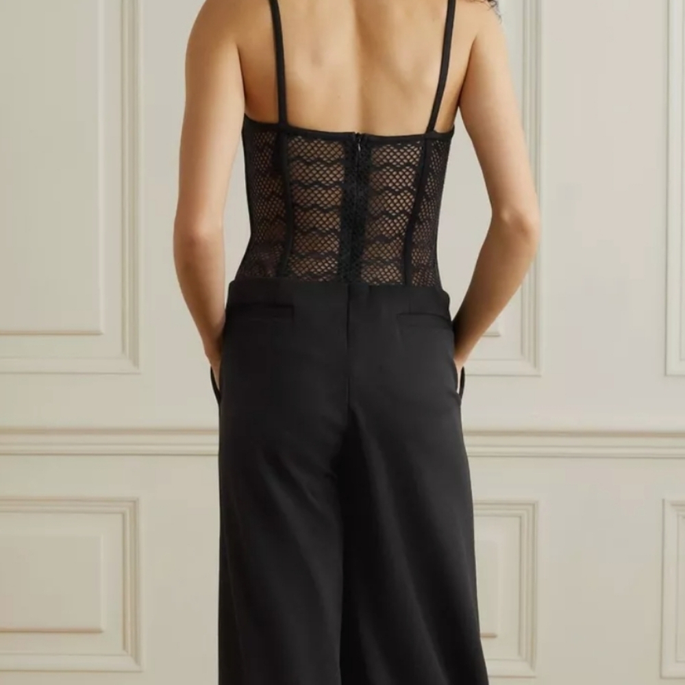 Patbo Corset Crepe Black Jumpsuit - Picture 3 of 15